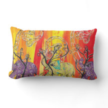 Travesseiro feliz da parada do elefante