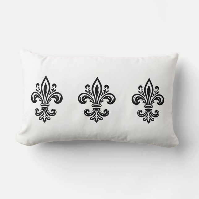 Almofada Lombar Travesseiro Fleur De Lis (Frente)