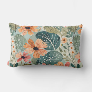 Almofada Lombar Travesseiro Floral ao Ar Livre Inspirado nos Anos
