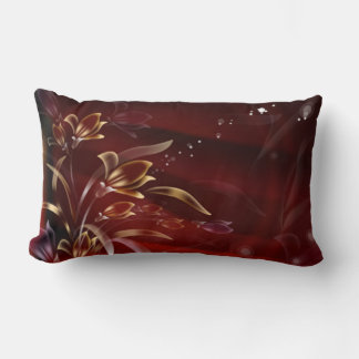 Almofada Lombar Travesseiro Floral Windy com Expresso Trim
