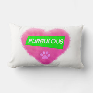 Almofada Lombar Travesseiro Furtivo de Coração Rosa