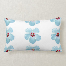 Almofada Lombar Travesseiro Gordo de Flor Branco Havaiano