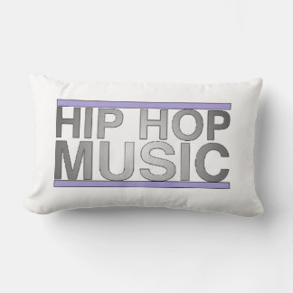 Almofada Lombar Travesseiro Hip Hop Music (branco - preto de 2 lad