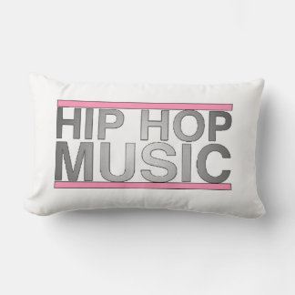 Almofada Lombar Travesseiro Hip Hop Music (branco - preto de 2 lad