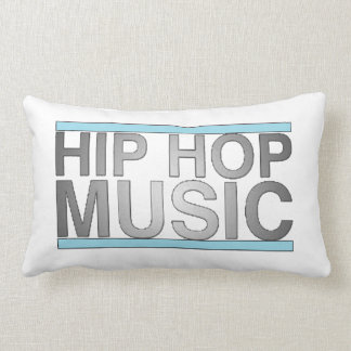 Almofada Lombar Travesseiro Hip Hop Music (branco - preto de 2 lad