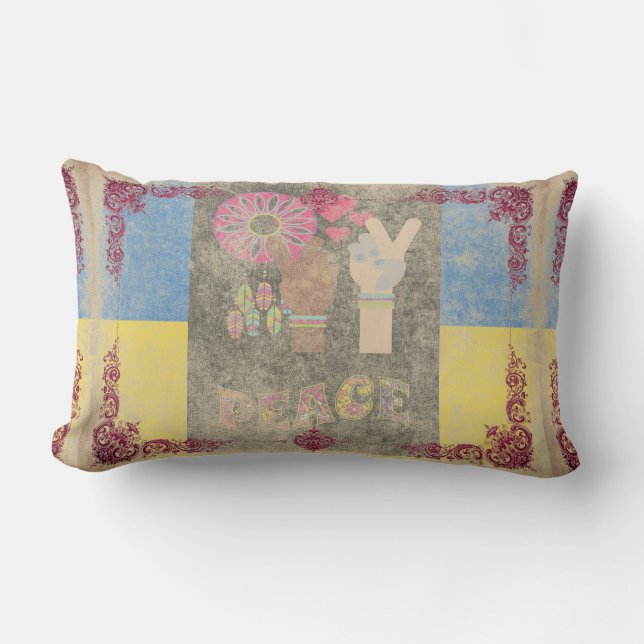 Almofada Lombar Travesseiro Lomar de Paz (Frente)