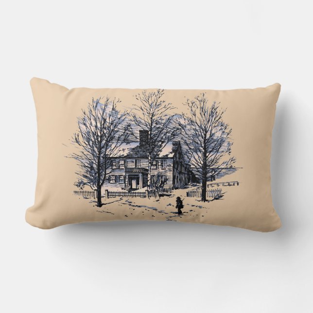 Almofada Lombar Travesseiro lombar 13" do poliéster do inverno X (Frente)