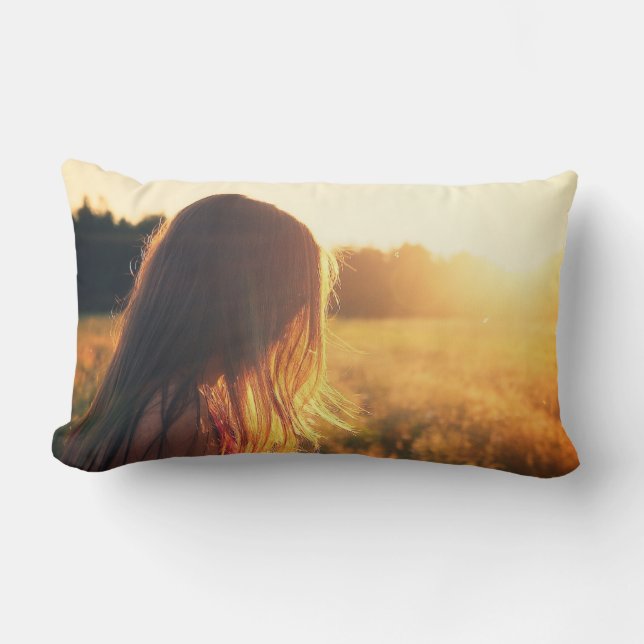 Almofada Lombar Travesseiro lombar 13" x 21" (Frente)