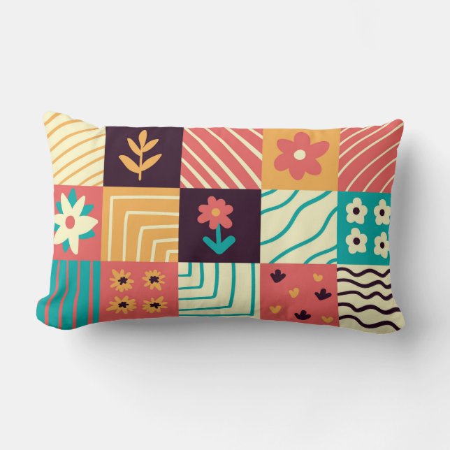 Almofada Lombar Travesseiro lombar abstrato (Frente)