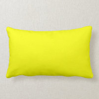 Travesseiro lombar amarelo limão de 13" x 21"