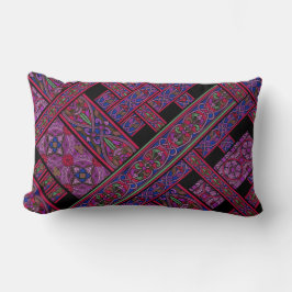 Almofada Lombar Travesseiro Lombar Aurora Violeta Diagonal