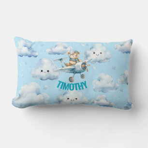 Almofada Lombar Travesseiro Lombar Aviador de Urso de Pelúcia