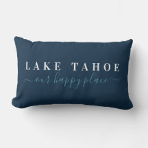 Travesseiro lombar Blue Lake Tahoe Happy Place
