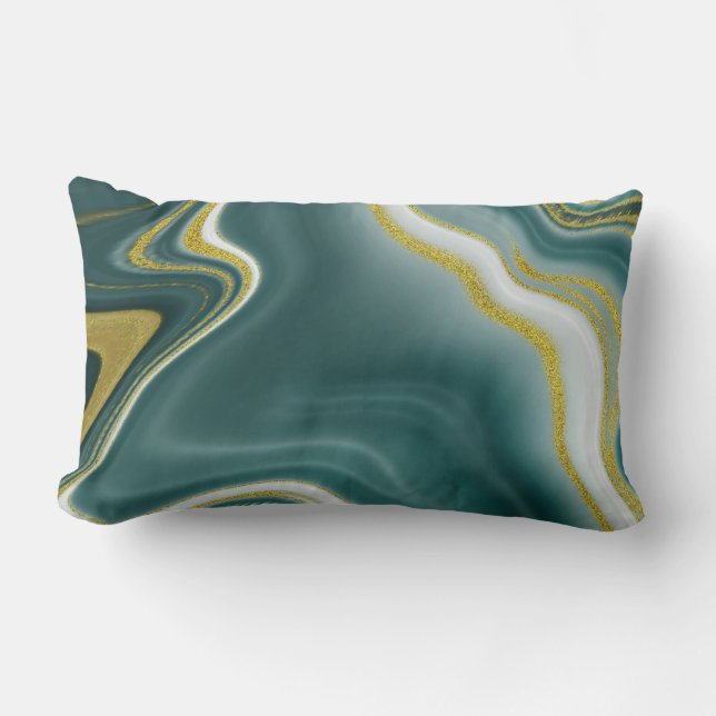 Almofada Lombar Travesseiro lombar com abstrato de  de cinza de co (Frente)