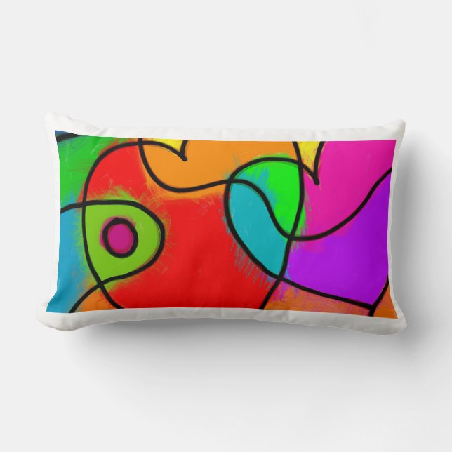 Almofada Lombar travesseiro lombar com design cardíaco (Frente)