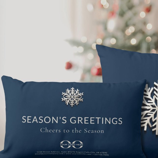 Almofada Lombar Travesseiro lombar com floco de neve personalizado (Criador carregado)