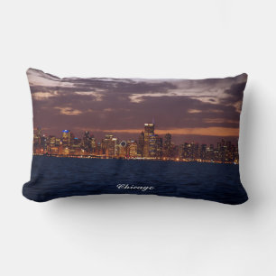 Almofada Lombar Travesseiro lombar da skyline de Chicago