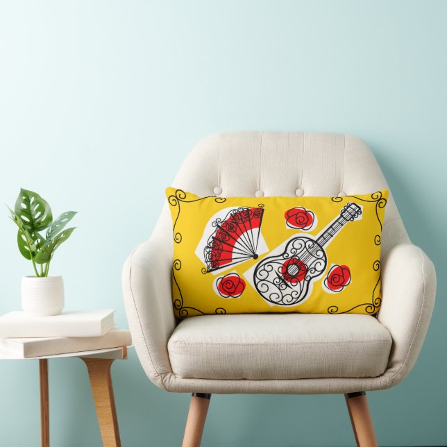 Almofada Lombar Travesseiro lombar das Souvenirs espanholas (Cadeira)