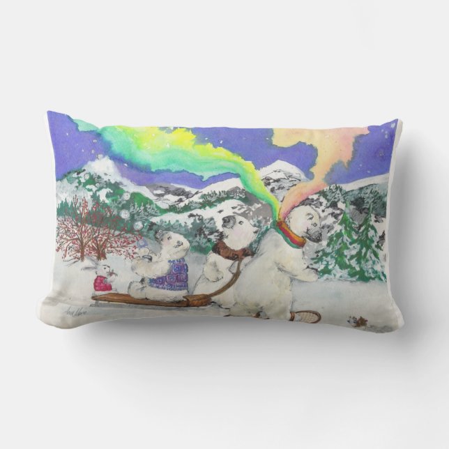 Almofada Lombar Travesseiro lombar de Bearialis da Aurora (Frente)