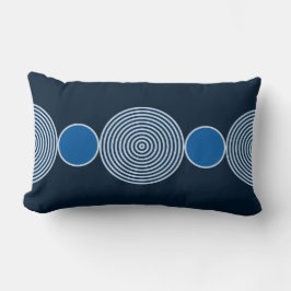 Almofada Lombar Travesseiro lombar de padrão Miçanga do círculo az