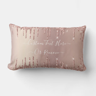 Almofada Lombar Travesseiro lombar de texto personalizado com bril