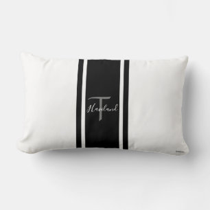 Almofada Lombar Travesseiro lombar HAMbyWG - Preto e Branco