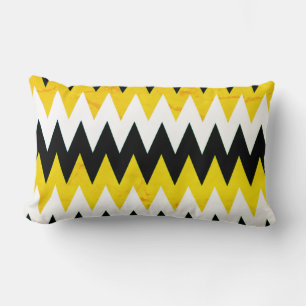 Almofada Lombar Travesseiro lombar Impressão amarelo preto e branc