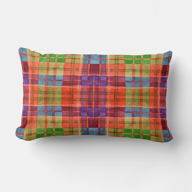 Almofada Lombar TRAVESSEIRO lombar MAC RAE TARTAN (Frente)