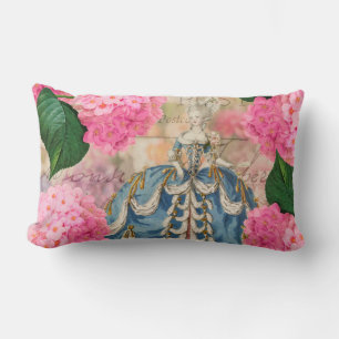 Almofada Lombar Travesseiro lombar Marie Antoinette Pink Hydrangea