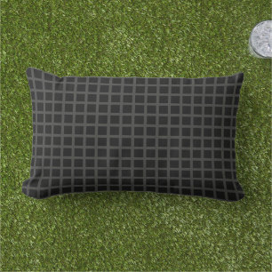 Almofada Lombar Travesseiro lombar Preto Grade de 13" x 21"