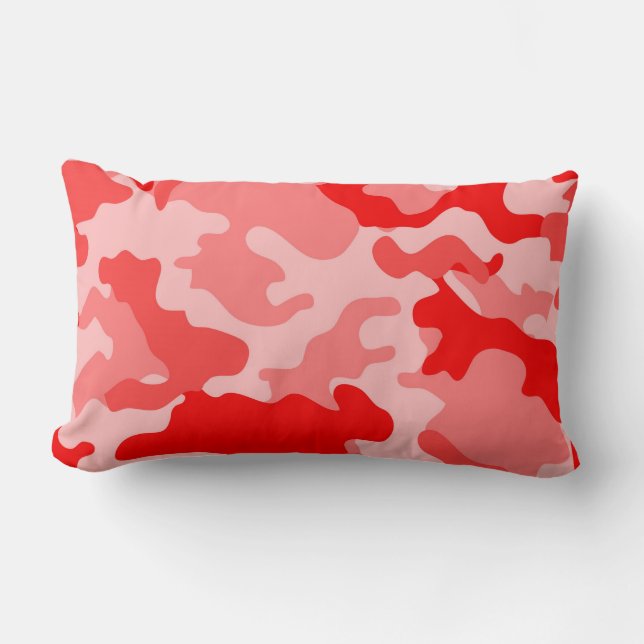 Almofada Lombar Travesseiro lombar Red Camo (Frente)