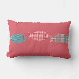 Almofada Lombar Travesseiro Lombar Rosa Salmão Costeiro com Três C