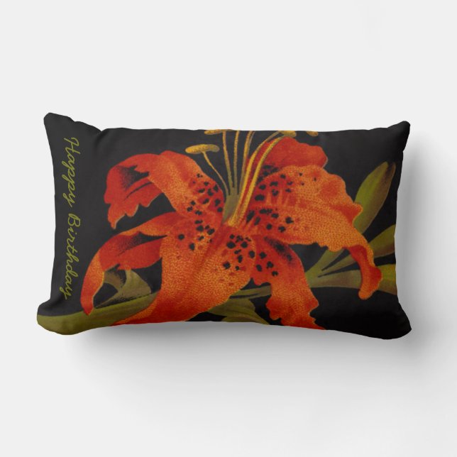 Almofada Lombar Travesseiro Lombar Tiger Lily (Frente)