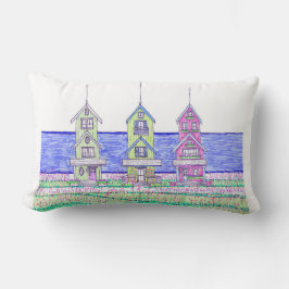 Almofada Lombar Travesseiro lombar Trio de Cottage da Praia