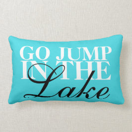 Almofada Lombar travesseiro lombar "Vai Saltar No Lago"