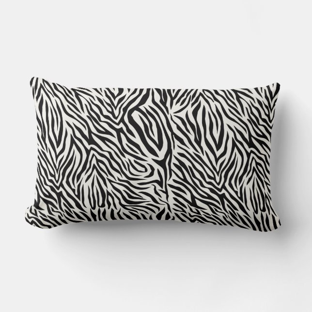 Almofada Lombar Travesseiro Lombar Zebra 33 cm x 53 cm (Frente)