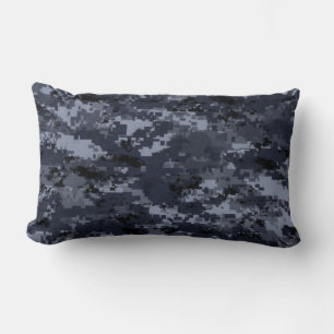 Almofada Lombar Travesseiro Militar Azul Digital Camo