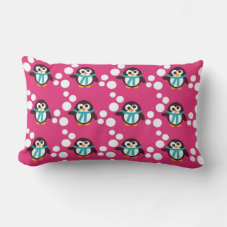 Almofada Lombar Travesseiro MOJO Pinguins Penguins-rosa Floco de n