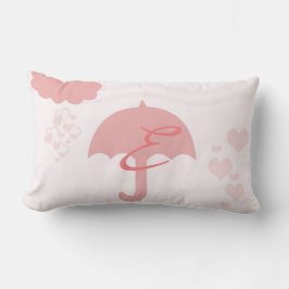 Almofada Lombar Travesseiro Monograma da Rain bonito Infantil