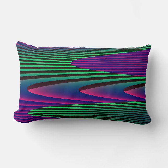 Almofada Lombar Travesseiro Neon Seas (Frente)