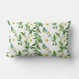 Almofada Lombar Travesseiro Padrão de Boho Floral de Pré-Disquete