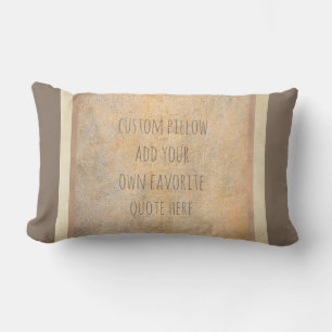 Almofada Lombar travesseiro personalizado adicione sua citação fav