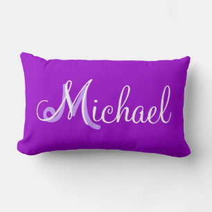 Almofada Lombar Travesseiro Personalizado Lumbar Michael Purple
