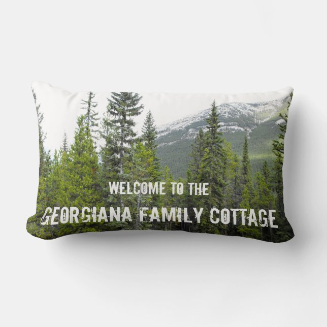 Almofada Lombar Travesseiro rústico da boa vinda da casa de campo (Frente)