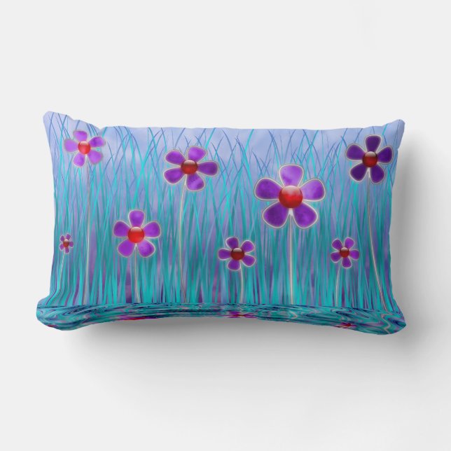 Almofada Lombar Travesseiro Shy Daisies (Frente)