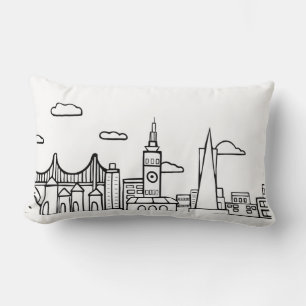 Almofada Lombar Travesseiro Skyline San Francisco