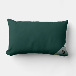 Almofada Lombar Travesseiro Trend Interior Decore Preto Verde