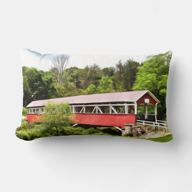 Almofada Lombar Travesseiros das pontes cobertas do PA (Frente)