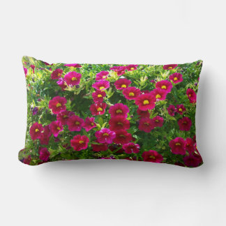 Almofada Lombar Travesseiros de MoJo Americano Floral Vermelho/Ama