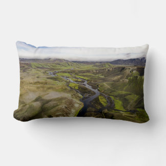 Almofada Lombar Travesseiros decorativos com Grass Field e River V